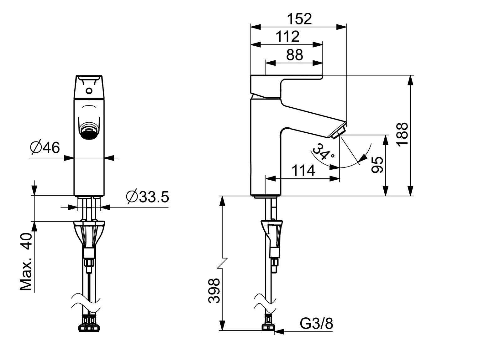HansaVANTIS EHM Waschtischbatterie HansaVANTIS XL 5237 Ausladung 114 mm Chrom HansaVANTIS EHM Waschtischbatterie HansaVANTIS XL 5237 Ausladung 114 mm Chrom
