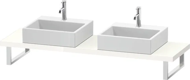 Duravit Konsole „DuraStyle“, links und rechts in Weiß Hochglanz