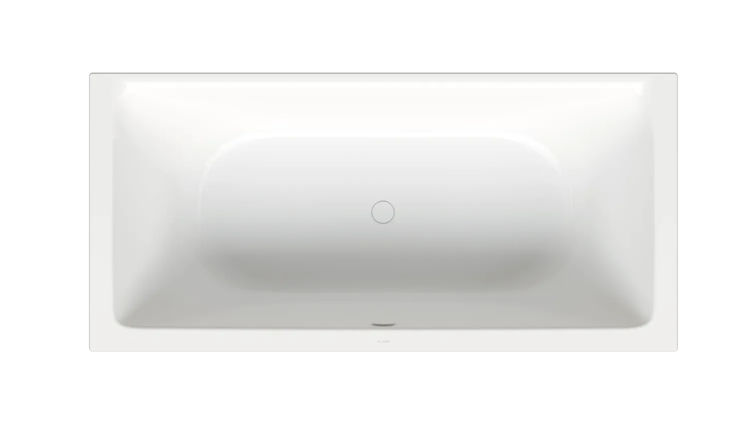 Bette BetteFree Badewanne Rechteck, weiß, 1900 x 900 mm, 450 mm tief, 30 mm Randhöhe, 2-Sitzer, glasierter Titan-Stahl