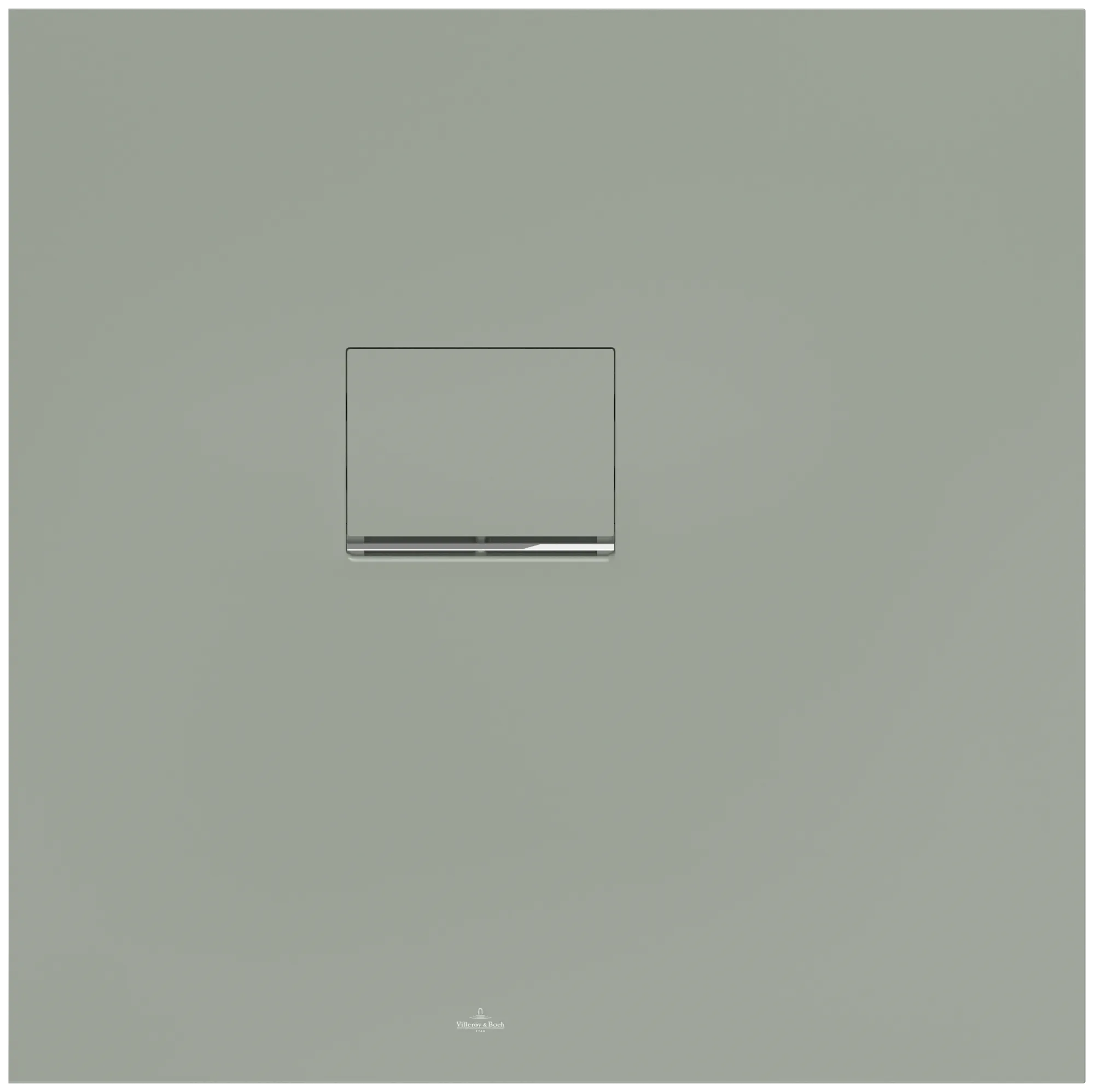 Villeroy & Boch Duschwanne Squaro Infinity, quadratisch, 800x800 mm, Höhe 40 mm, Morning Green, Acryl-Ablaufabdeckung, rutschhemmend (Antirutschklasse C), Aufsatzmontage