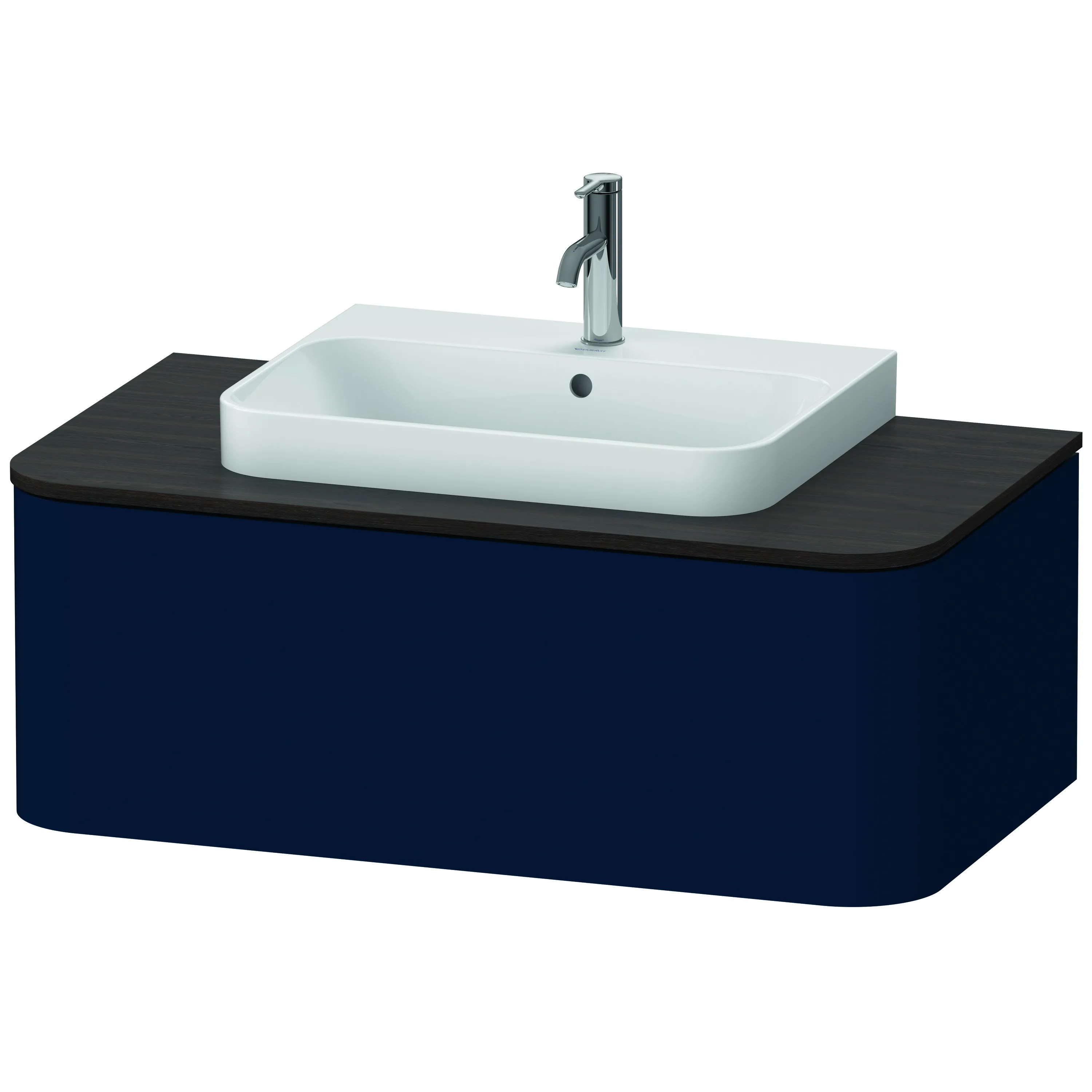 Duravit Waschtischunterschrank wandhängend „Happy D.2 Plus“ 100 × 35,4 × 55 cm Nachtblau Seidenmatt Duravit Waschtischunterschrank wandhängend „Happy D.2 Plus“ 100 × 35,4 × 55 cm Nachtblau Seidenmatt