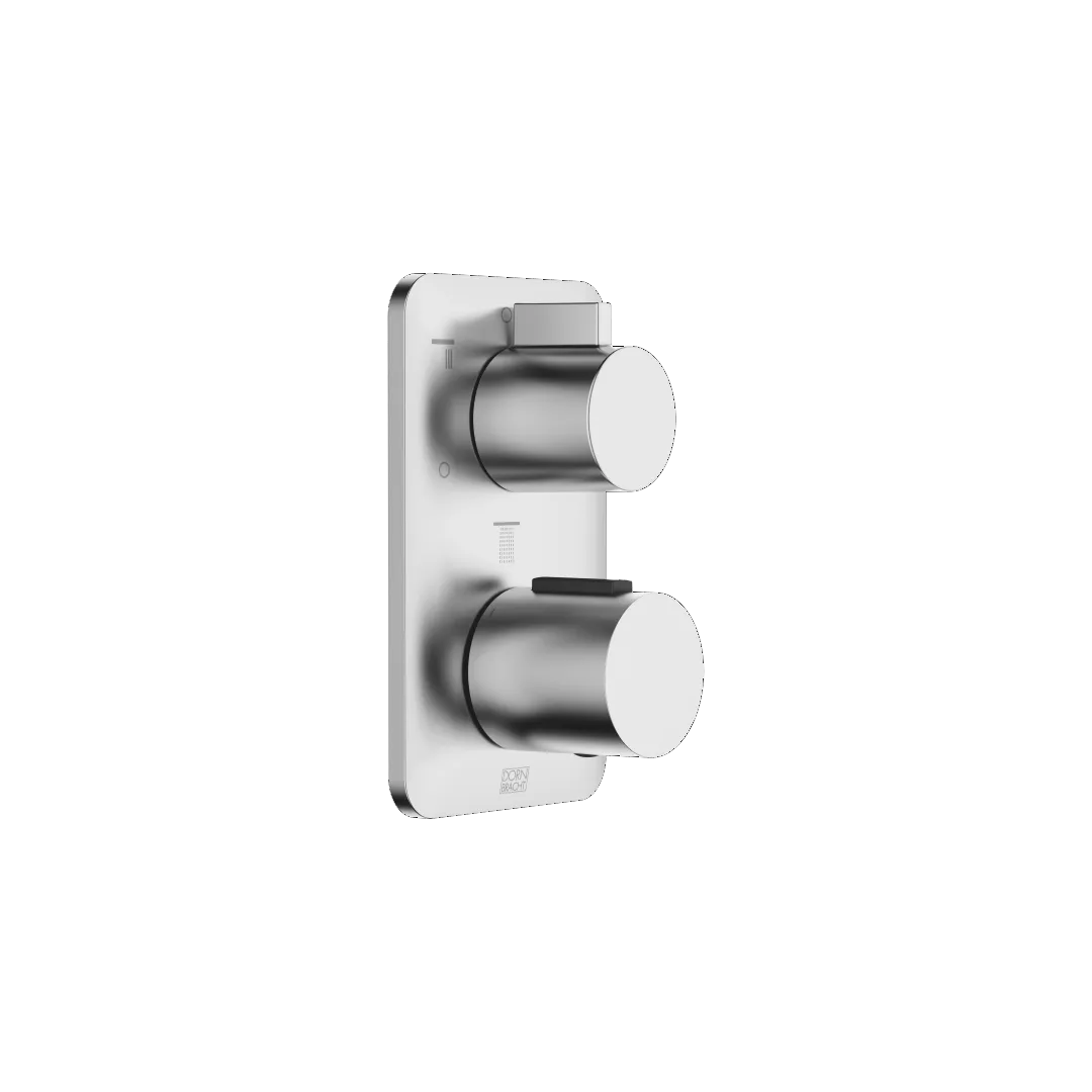 Dornbracht LISSE UP-Thermostat mit Dreiwege-Mengenregulierung - Chrom gebürstet, Abdeckplatte 150 x 90 mm