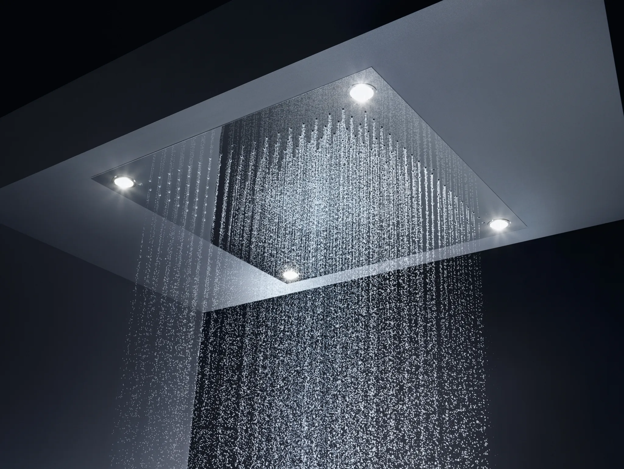 Hansgrohe AXOR Starck ShowerHeaven 970⁄970 3jet mit Beleuchtung, Edelstahl Optic Hansgrohe AXOR Starck ShowerHeaven 970⁄970 3jet mit Beleuchtung, Edelstahl Optic