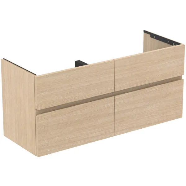 Ideal Standard Waschtischunterschrank „Finesse“ 120 × 54,5 × 44 cm Eiche weiß