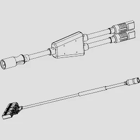 Y-Stecker mit Kabel fuer 2-Mengenspuelung