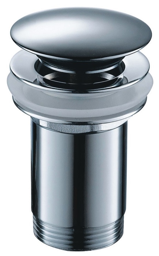 Ablaufgarnitur 1"1/4 AqvaZone - permanent offen - runder Stopfen - geeignet für Waschtische mit und ohne Überlauf - chrom Ablaufgarnitur 1"1/4 AqvaZone - permanent offen - runder Stopfen - geeignet für Waschtische mit und ohne Überlauf - chrom