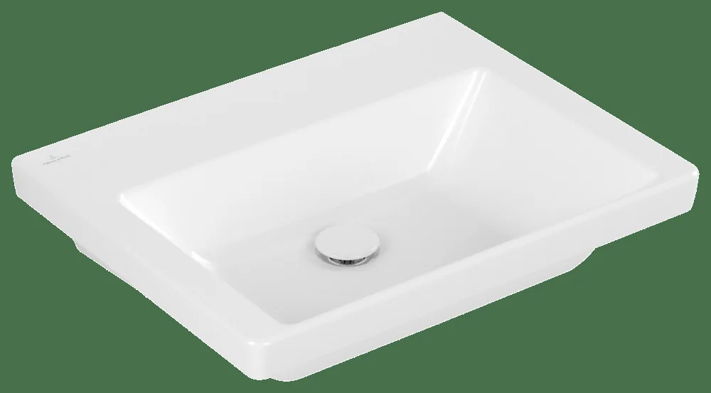 Villeroy & Boch Subway 3.0 Waschbecken, TitanCeram, 600 x 470 mm, Rechteck, ohne Überlauf, Weiß Alpin Villeroy & Boch Subway 3.0 Waschbecken, TitanCeram, 600 x 470 mm, Rechteck, ohne Überlauf, Weiß Alpin