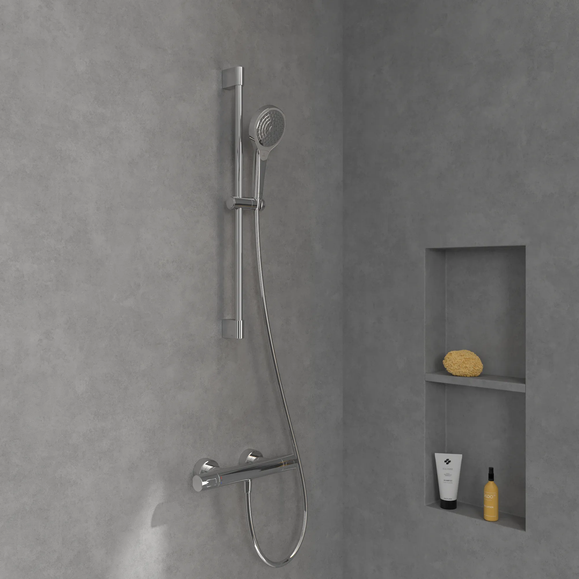 Villeroy & Boch Duschgarnitur „Verve Showers“ mit drei Strahlarten in chrom Villeroy & Boch Duschgarnitur „Verve Showers“ mit drei Strahlarten in chrom