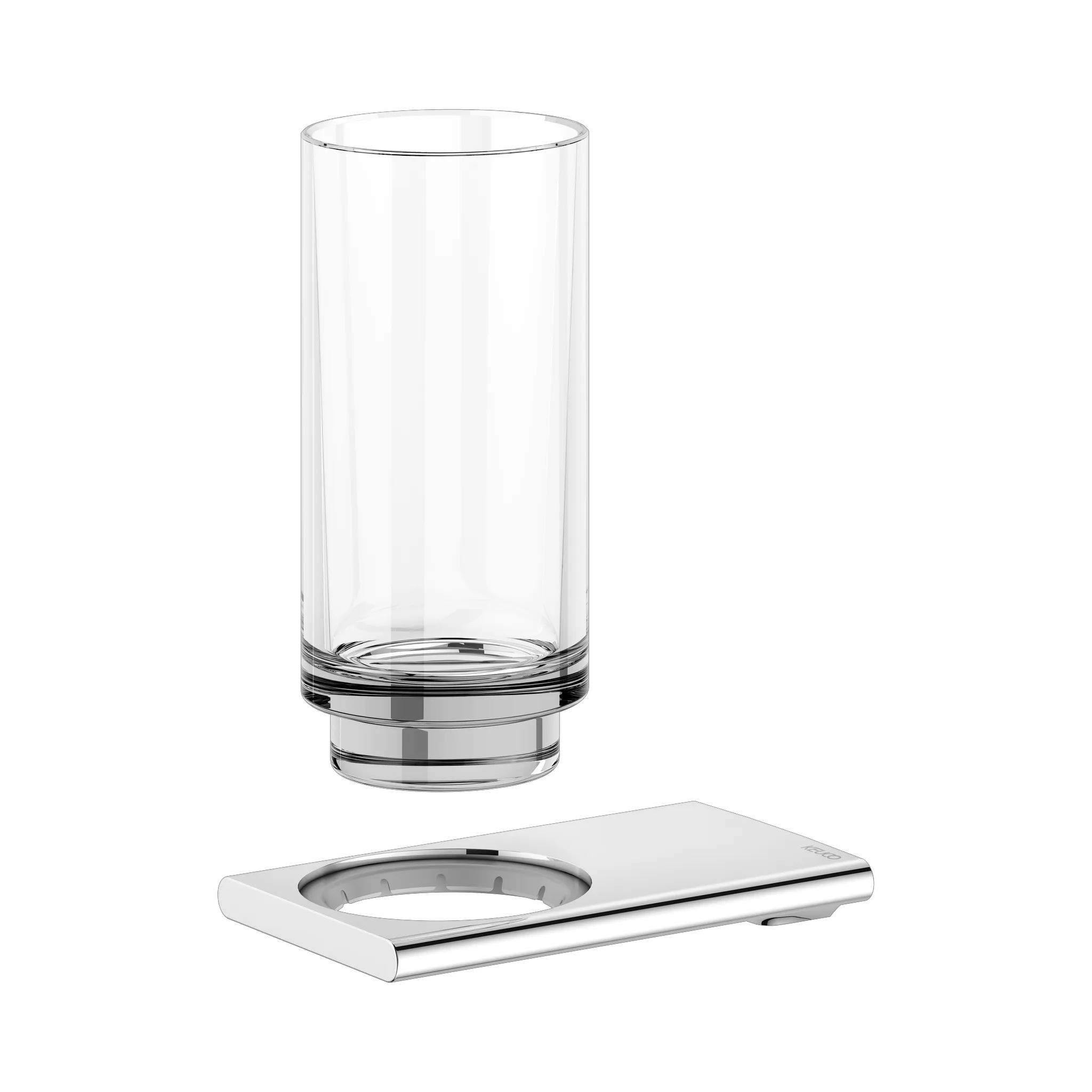 Edition 400 11550019000 Glashalter mit Echtkristall-Glas verchromt