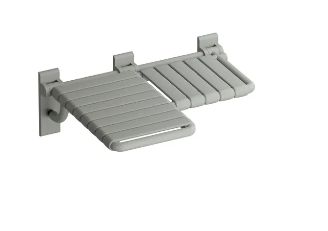 HEWI Duschklappsitz L-förmig (USA), Polyamid, Felsgrau