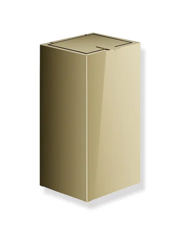 HEWI System 900 Hygieneabfallbehälter Edelstahl, PVD, Fassungsvermögen ca. 6 Liter, Breite 160 mm, Höhe 290 mm, Tiefe 140 mm, Wandmontage, HEWI Farbe CK (Messing glänzend)