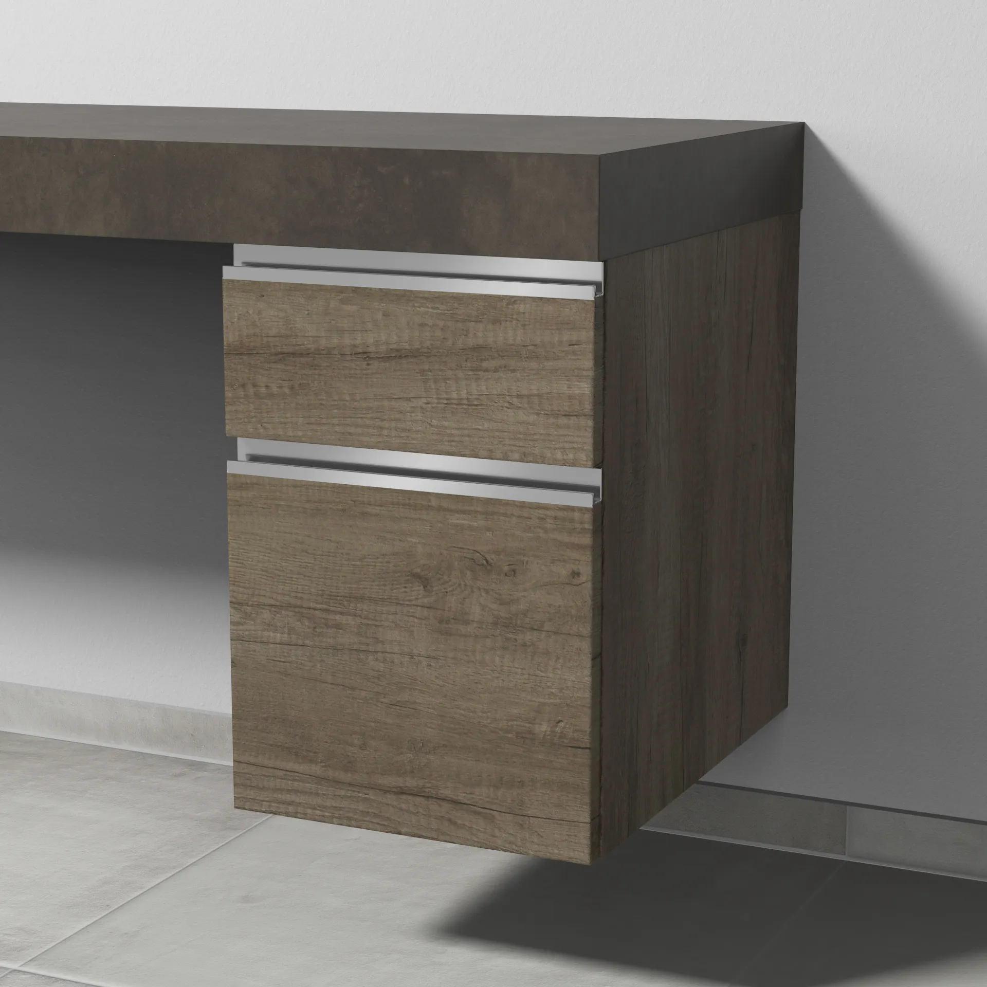 Sanipa Unterschrank „2morrow“ 350 × 510 × 520 mm in Eiche Nebraska