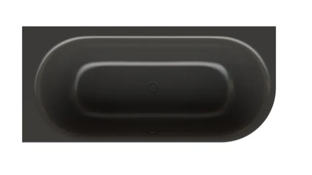 Bette BetteLux Oval IV Silhouette Badewanne Eck Sonderform Lux Oval IV, Anthracite, 1850x850x450 mm, 2-Sitzer Schürzenwanne, glasierter Titan-Stahl