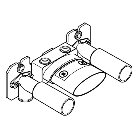 Grohe Unterputz-Einbaukörper Grohtherm SmartControl 26449, Thermostat Auf-/Unterputz Kombination Grohe Unterputz-Einbaukörper Grohtherm SmartControl 26449, Thermostat Auf-/Unterputz Kombination