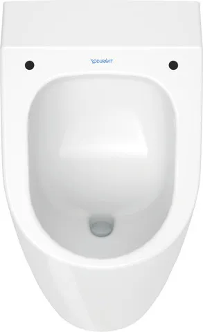 Urinal Rimless ME by Starck, weiß Abgang waagrecht, Ausfür für Deckel, HYG