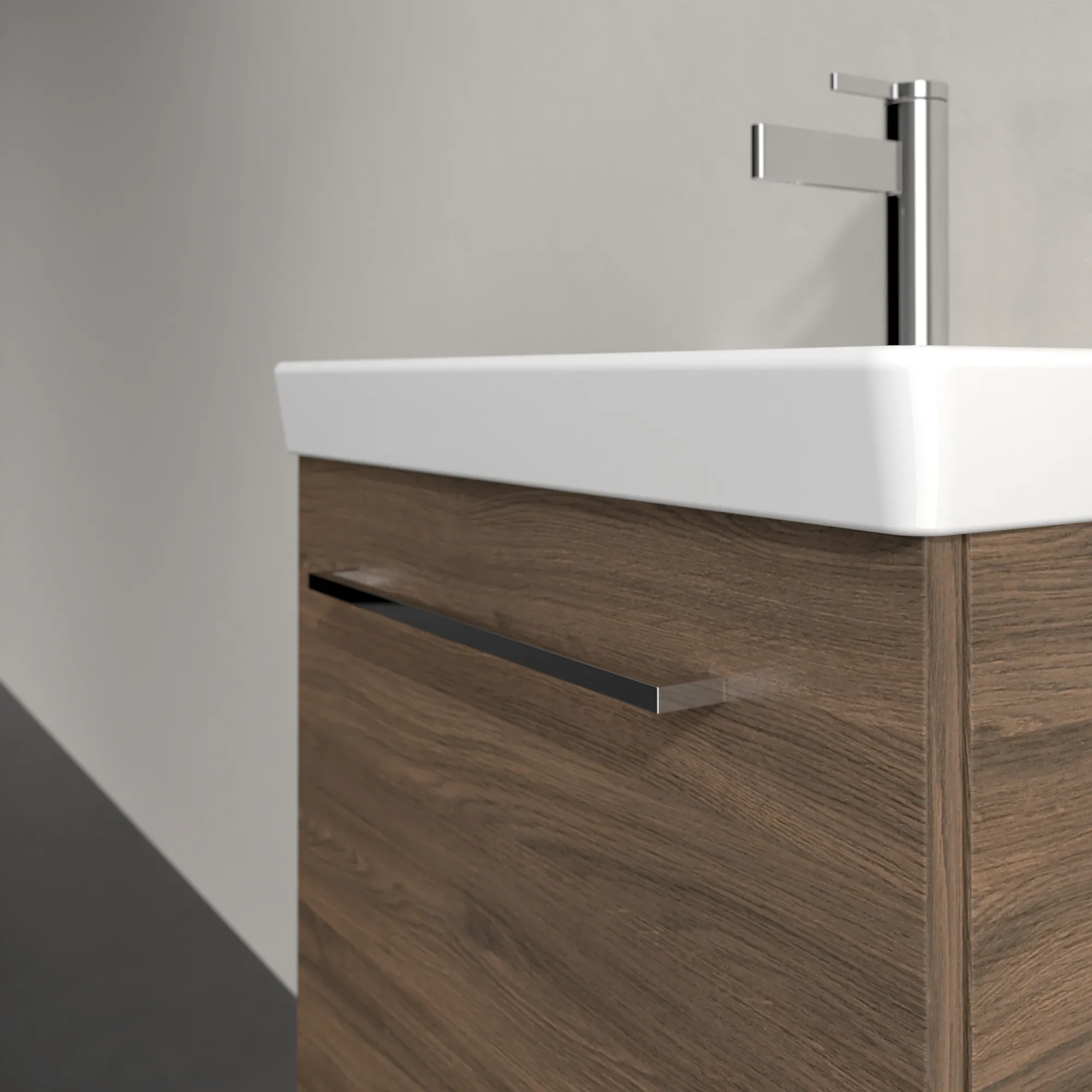 Villeroy & Boch Waschbeckenunterschrank Avento Arizona Oak, 530x514x352mm, 1 Tür, SoftClosing, Wandmontage Villeroy & Boch Waschbeckenunterschrank Avento Arizona Oak, 530x514x352mm, 1 Tür, SoftClosing, Wandmontage