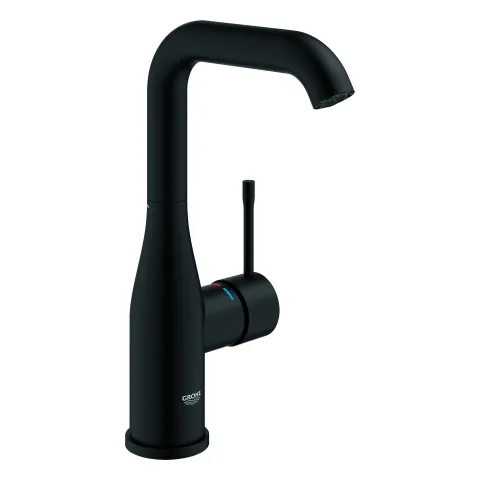 Grohe Einhand-Waschtischbatterie Essence L-Size glatter Körper in phantom black Grohe Einhand-Waschtischbatterie Essence L-Size glatter Körper in phantom black