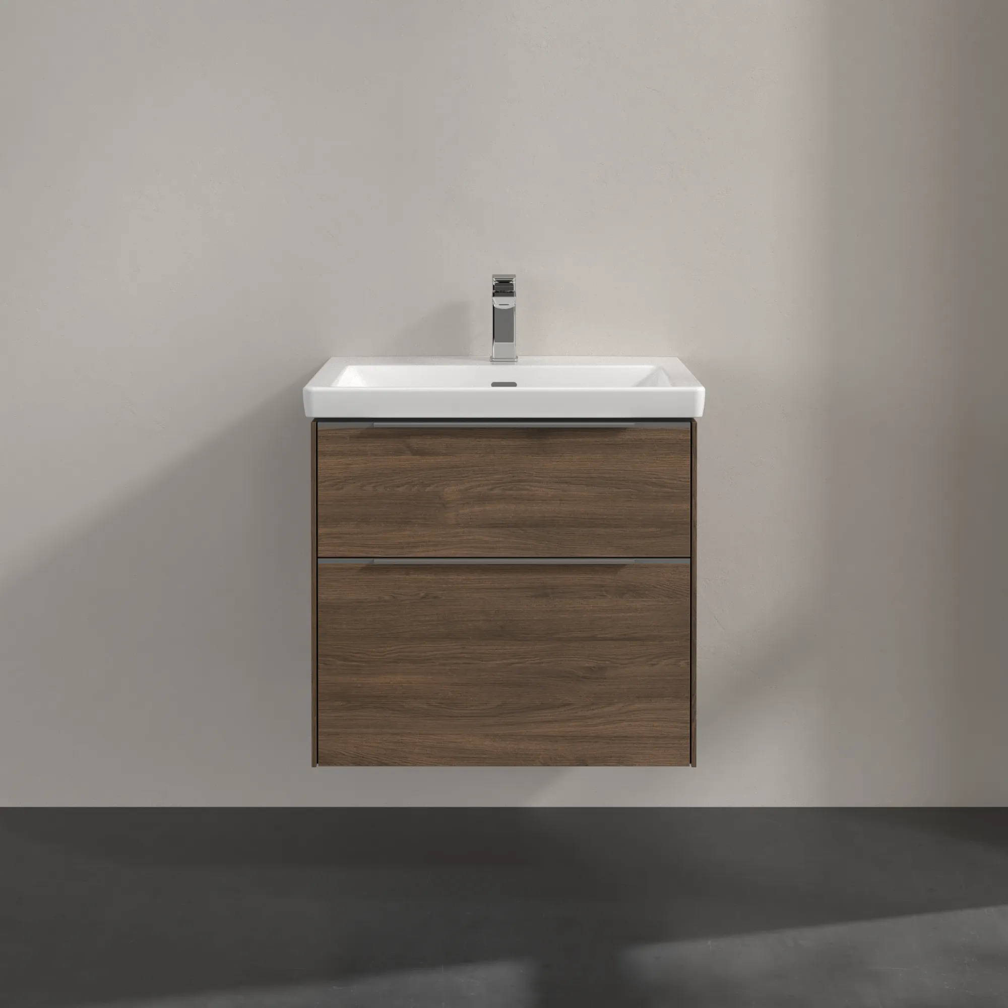 Villeroy & Boch Waschbeckenunterschrank Subway 3.0 Arizona Oak, 622 x 576 x 462 mm, mit Beleuchtung und SoftClosing Villeroy & Boch Waschbeckenunterschrank Subway 3.0 Arizona Oak, 622 x 576 x 462 mm, mit Beleuchtung und SoftClosing