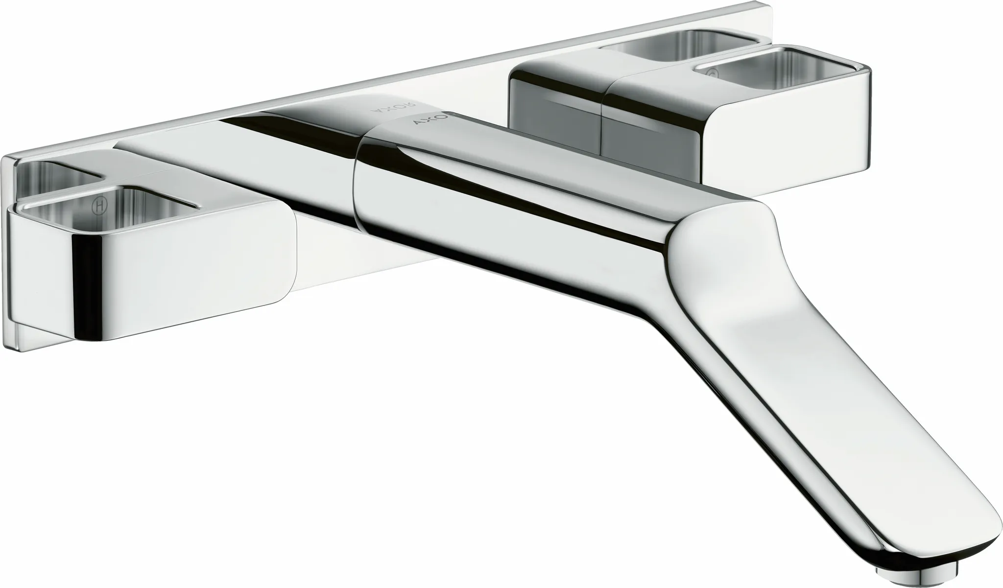 3-Loch WTA Axor Urquiola Wand chrom mit Platte u.langem Auslauf