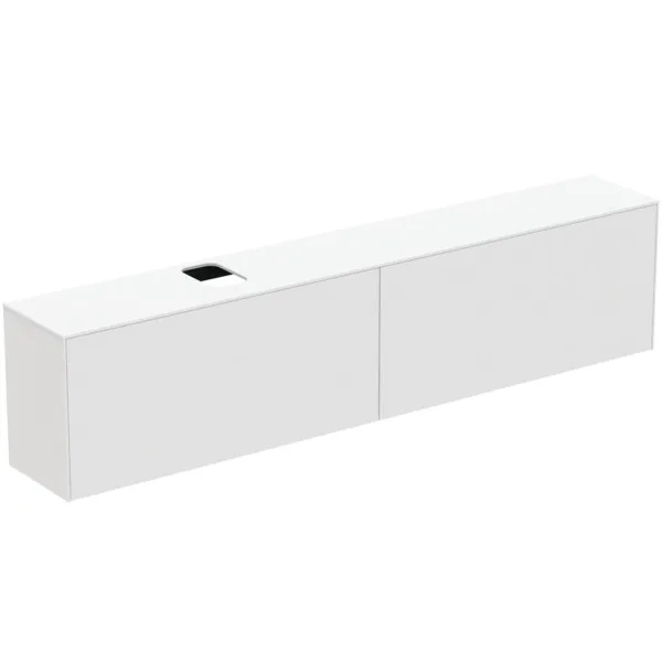 Ideal Standard Waschtischunterschrank „Conca“ 238,7 × 55 × 37,3 cm Weiß matt lackiert Ideal Standard Waschtischunterschrank „Conca“ 238,7 × 55 × 37,3 cm Weiß matt lackiert