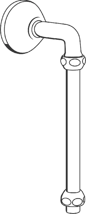Abgangsbogen 12407, DN 15, Ausladung 50 bis 100 mm
