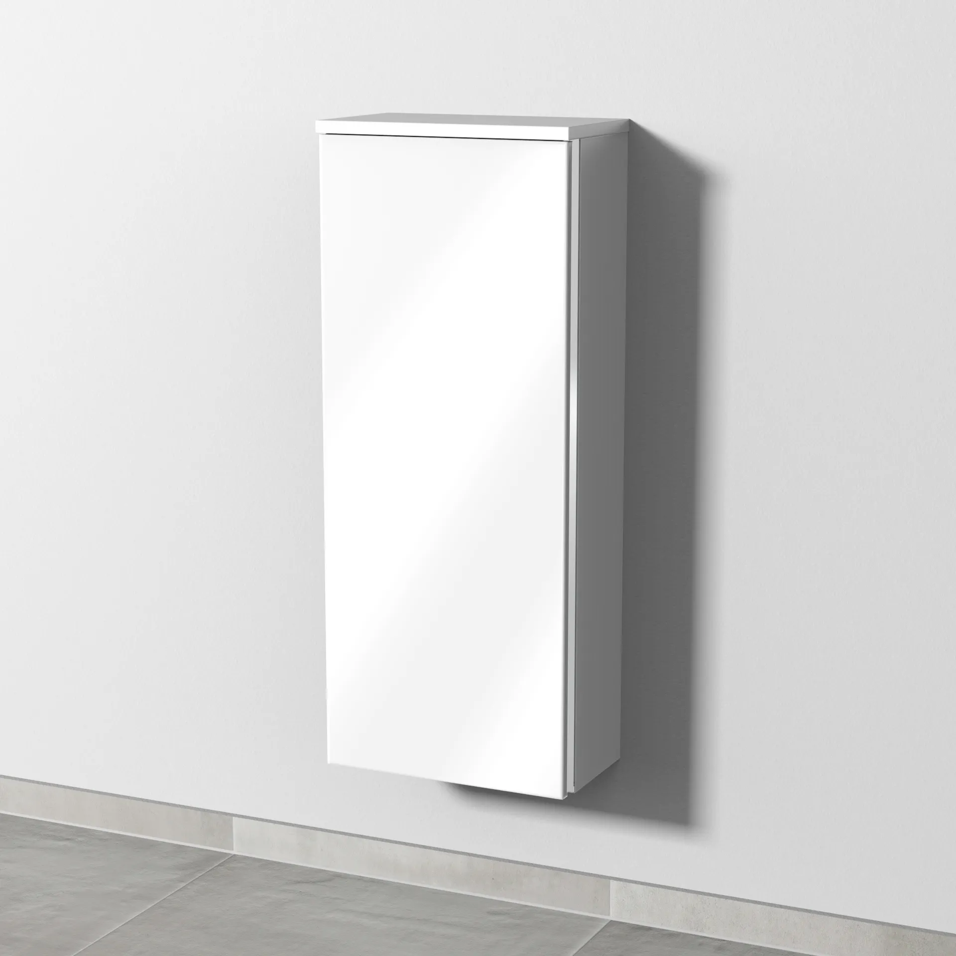 Sanipa Mittelschrank „3way“ 350 × 850 × 197 mm Anschlag links, in Weiß (glanz), Anschlag links