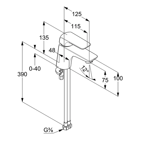AMEO WaschtischEHM DN 15 chrom AMEO WaschtischEHM DN 15 chrom