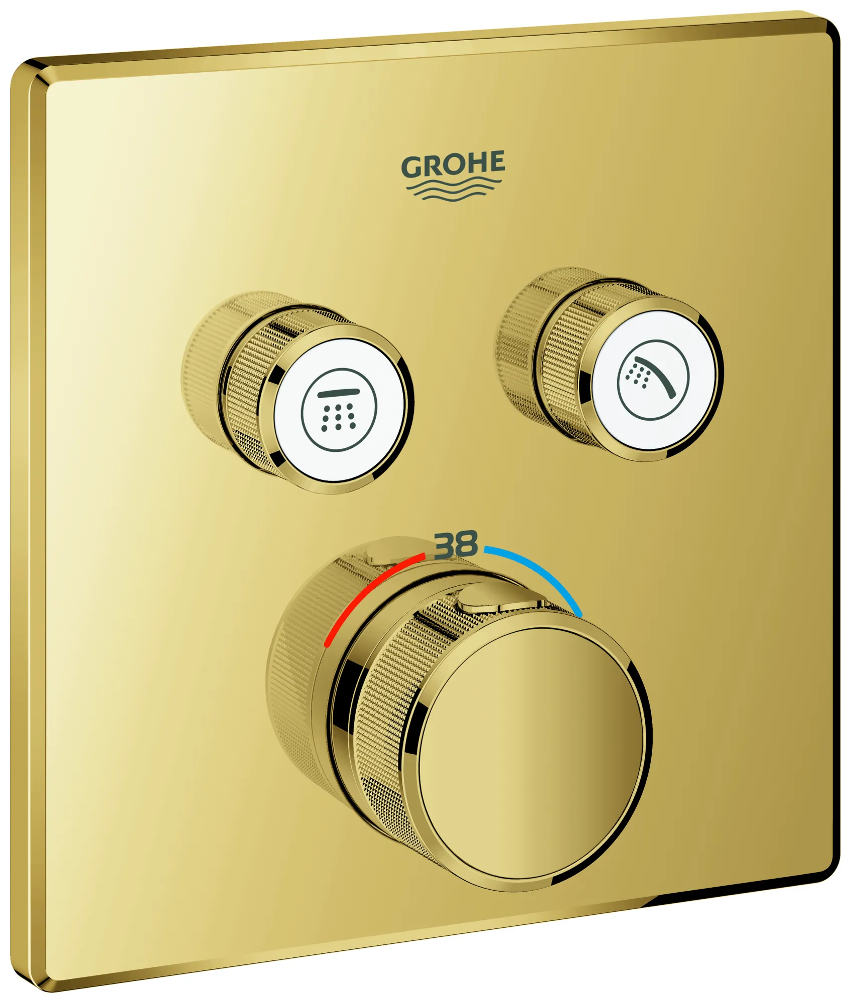 Grohe Grohtherm SmartControl Thermostat, Unterputz, 2 Absperrventile, cool sunrise