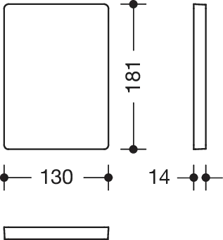 HEWI Abdeckung in Signalweiß HEWI Abdeckung in Signalweiß