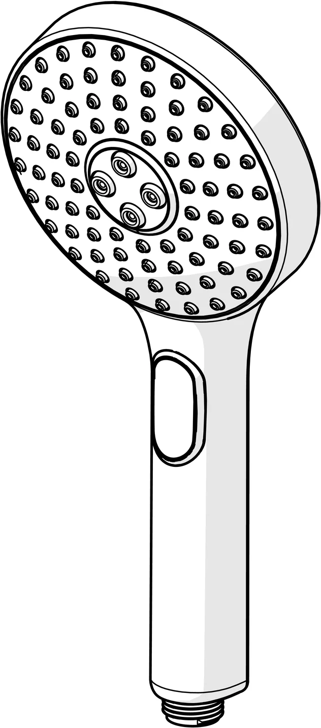 HansaACTIVEJET Handbrause HansaACTIVEJET 8433 3-strahlig Chrom/Hellgrau HansaACTIVEJET Handbrause HansaACTIVEJET 8433 3-strahlig Chrom/Hellgrau