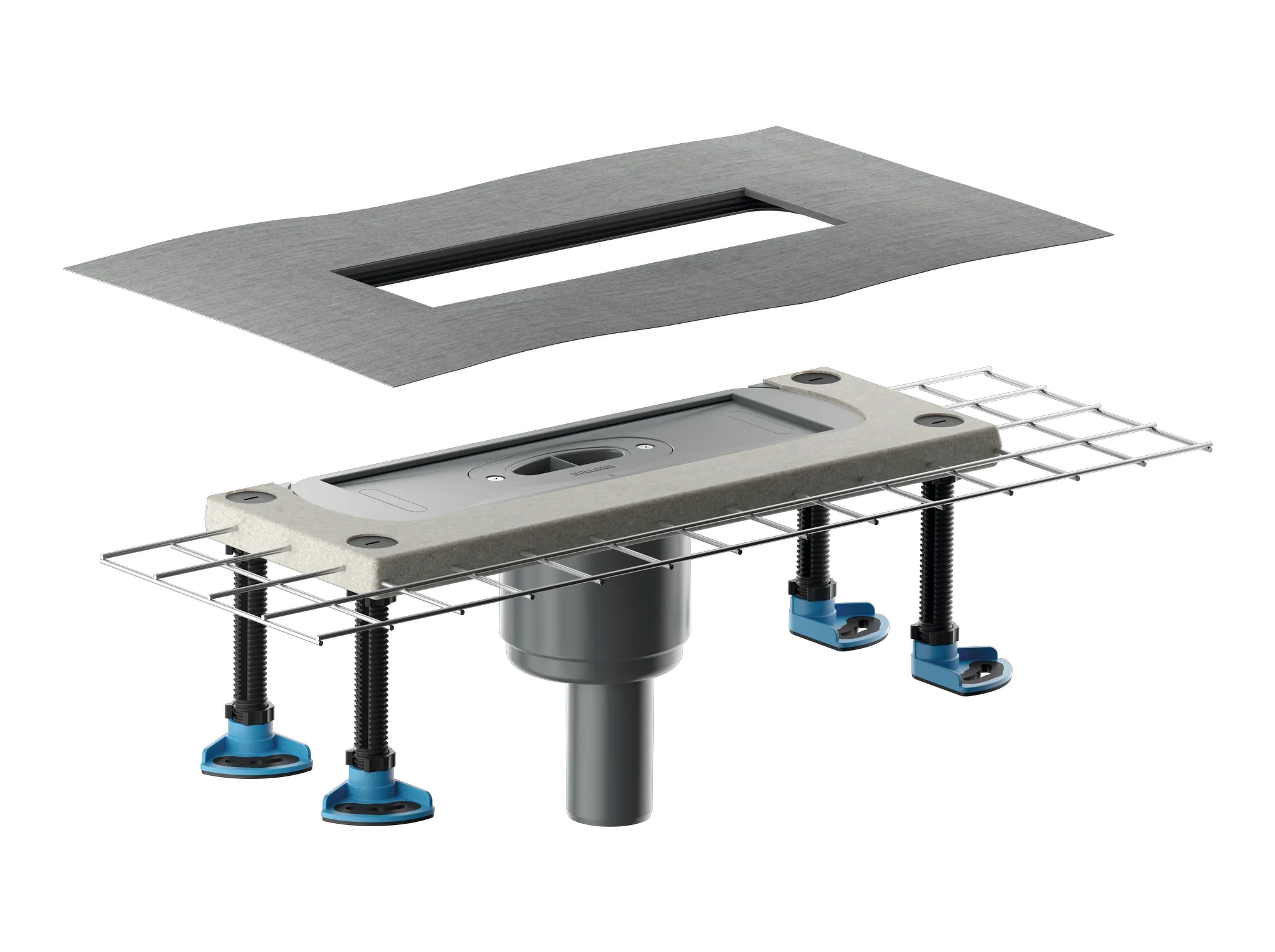 Ablaufgehäuse CeraFlex senkrecht, DN 50