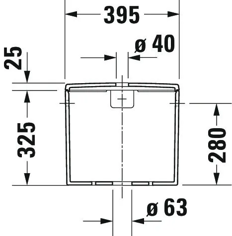 Spülkasten „ME by Starck“ 39,5 × 35 × 18 cm Spülkasten „ME by Starck“ 39,5 × 35 × 18 cm