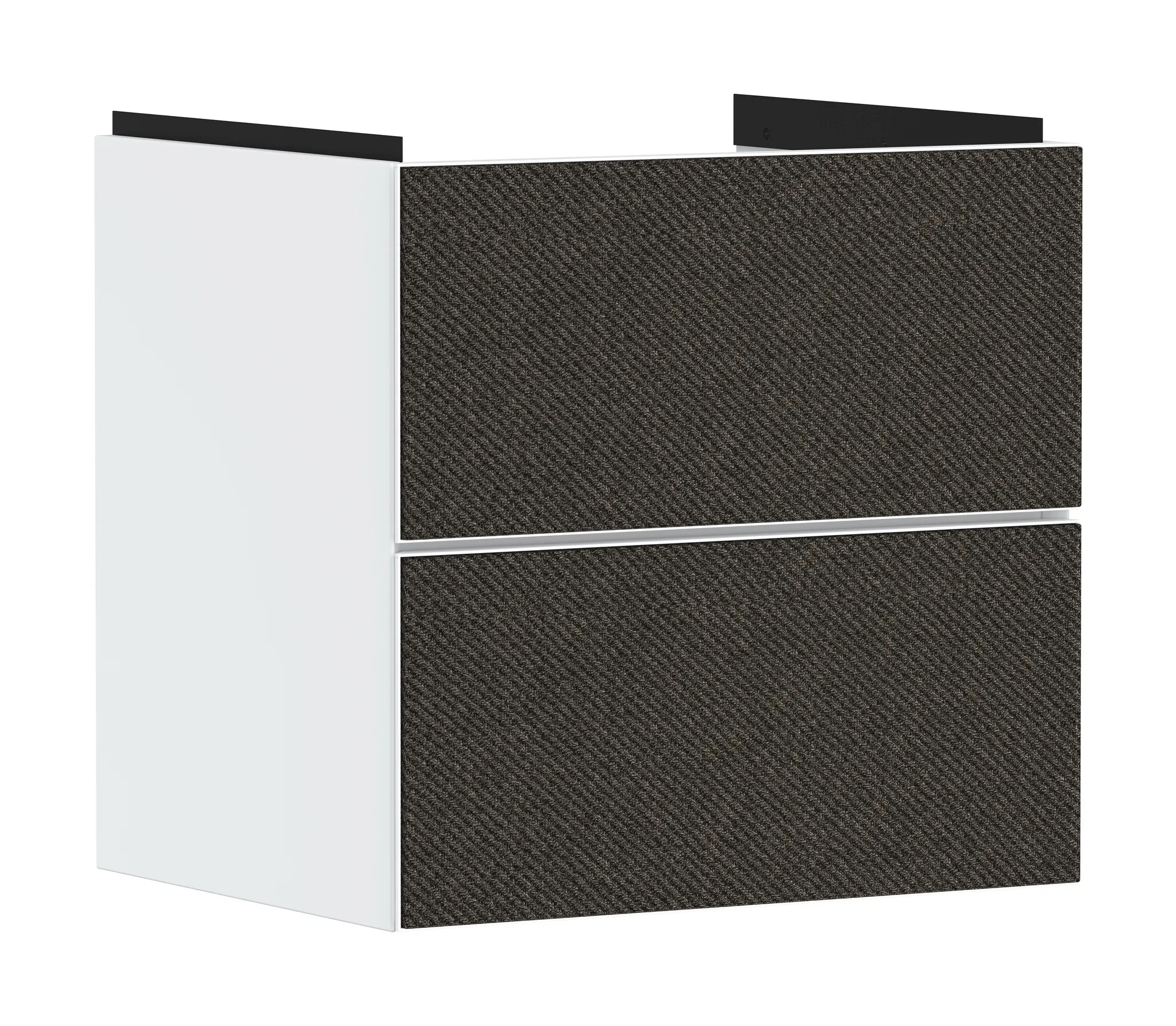 Hansgrohe Xevolos E Waschtischunterschrank Mattweiß 580⁄475 mit 2 Schubkästen