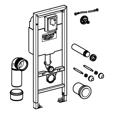 Grohe Rapid SL WC-Element Rapid SL 38675_1, 1,13 m Bauhöhe, 0,42 m breit Grohe Rapid SL WC-Element Rapid SL 38675_1, 1,13 m Bauhöhe, 0,42 m breit