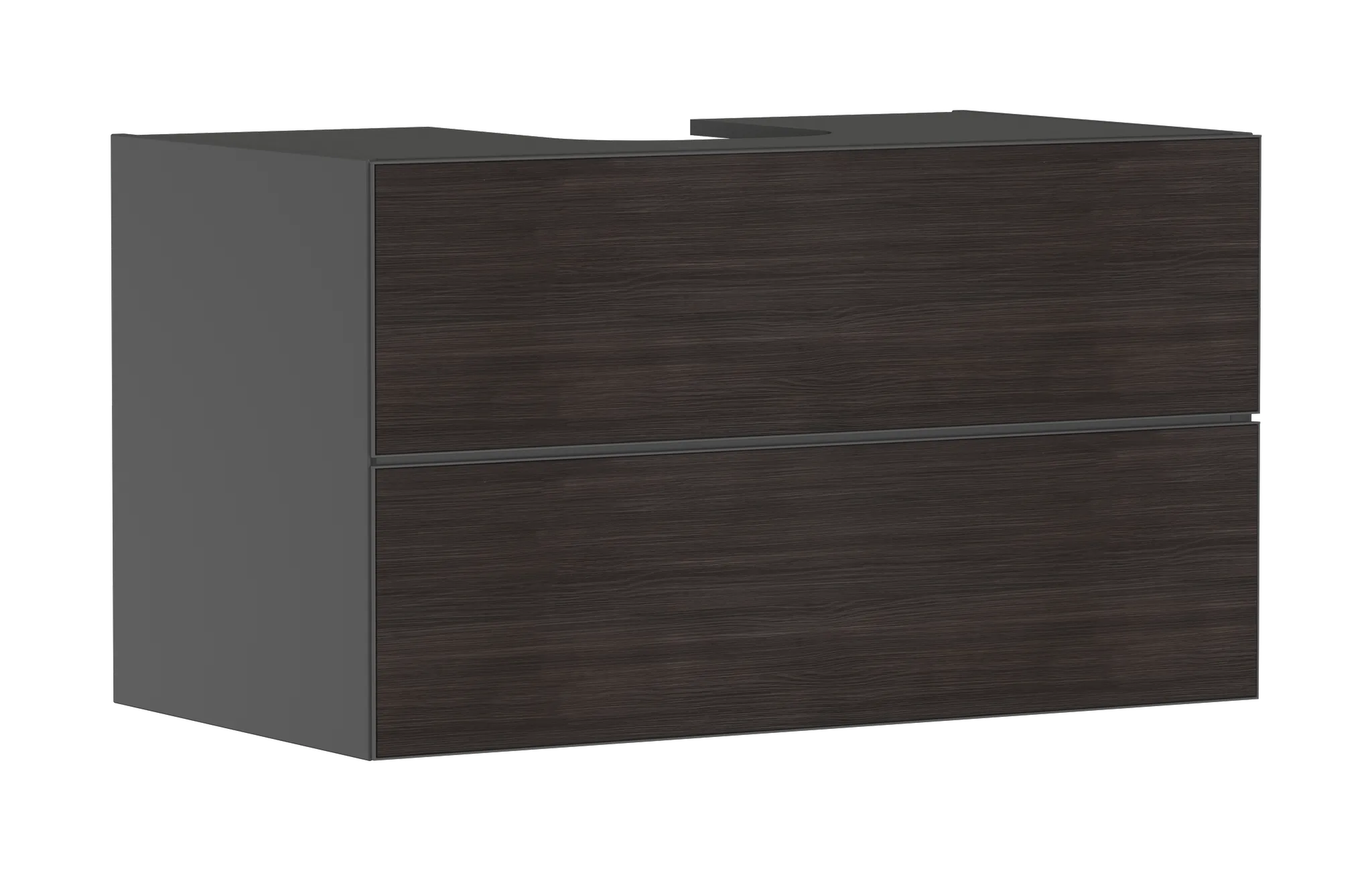 Xevolos E Waschtischunterschrank Schiefergrau Matt 980/550 mit 2 Schubkästen für Konsolen mit Aufsatzwaschtisch geschliffen Bronze Struktur Xevolos E Waschtischunterschrank Schiefergrau Matt 980/550 mit 2 Schubkästen für Konsolen mit Aufsatzwaschtisch geschliffen Bronze Struktur