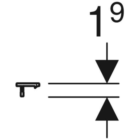 iCon Griff: hochglanz-verchromt, B=88.5cm