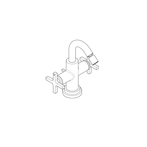 Kludi NOVA FONTE Bidetarmatur CLASSIC chrom Kludi NOVA FONTE Bidetarmatur CLASSIC chrom