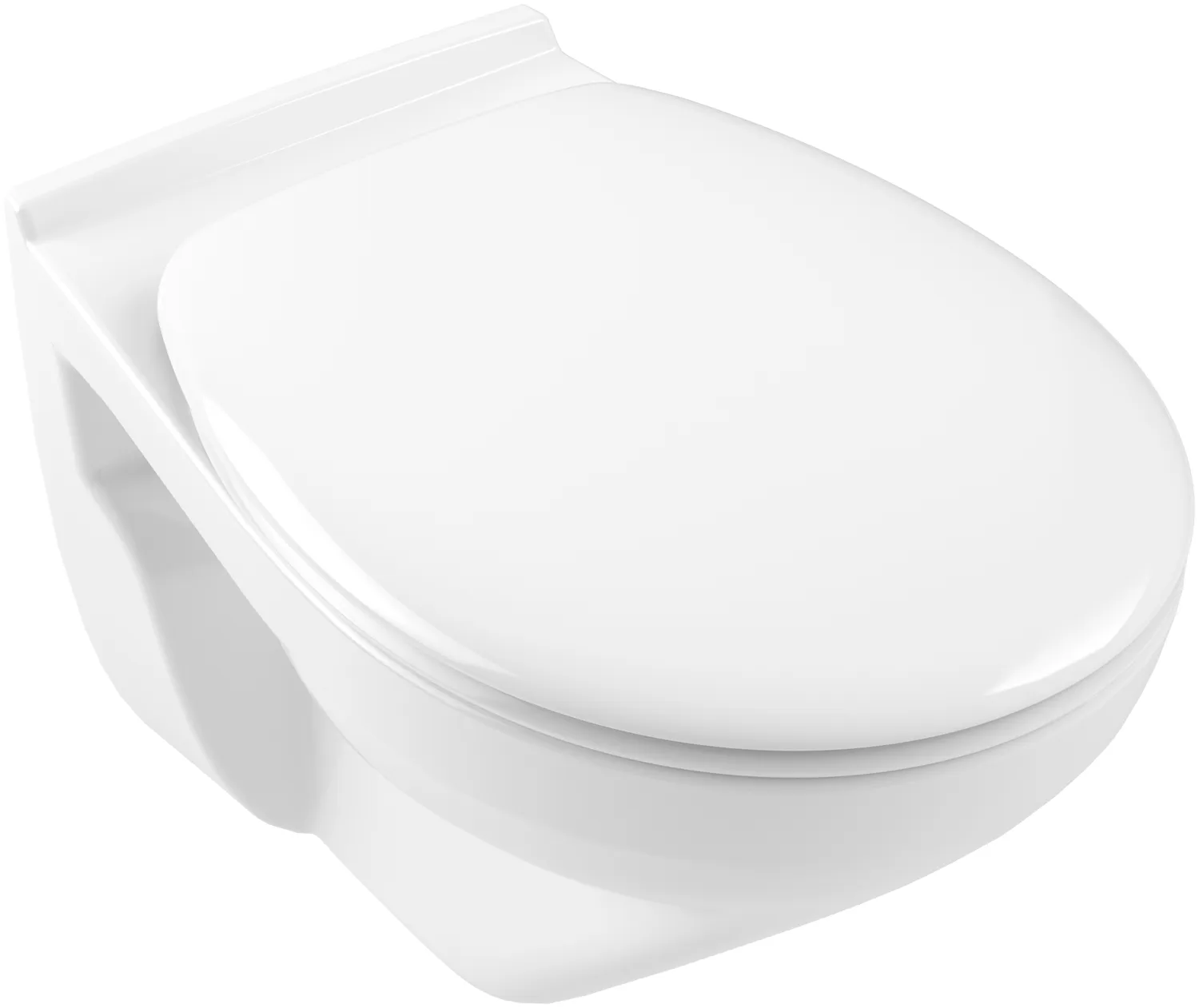 Flachspül-WC spülrandlos Saval 2.0 7G49 360x540mm wandhängend Weiß Alpin