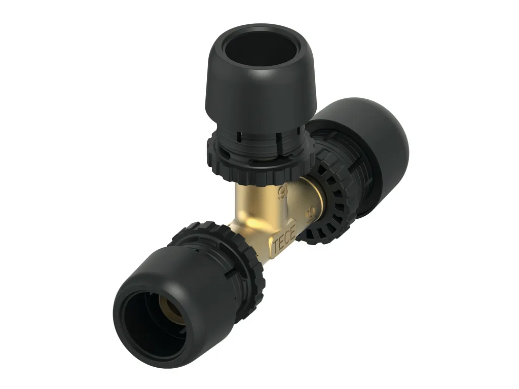 TECElogo-Ax T-Stück Dimension 16 × 16 × 16, Siliziumbronze TECElogo-Ax T-Stück Dimension 16 × 16 × 16, Siliziumbronze