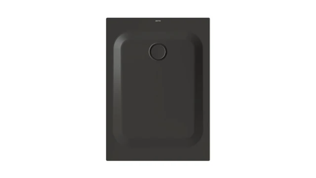 Bette rechteck Duschwanne „BetteUltra“ 1100 × 800 mm mit BetteAntirutsch Pro, ohne Oberflächenveredelung, mit Minimum-Wannenträger, in Anthracite