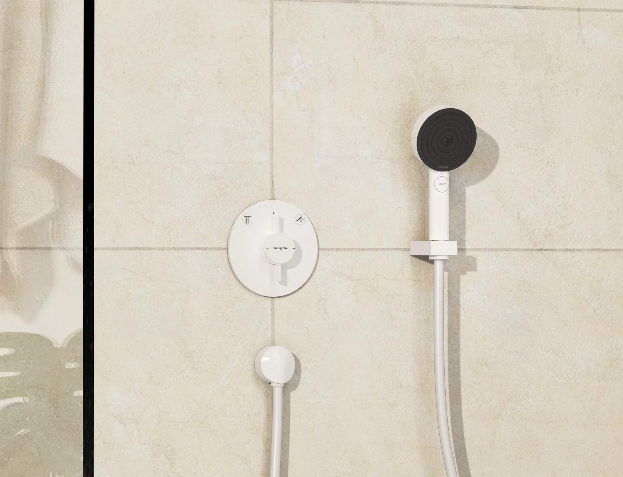 Hansgrohe DuoTurn S Mischer Unterputz für 2 Verbraucher, Mattweiß Hansgrohe DuoTurn S Mischer Unterputz für 2 Verbraucher, Mattweiß