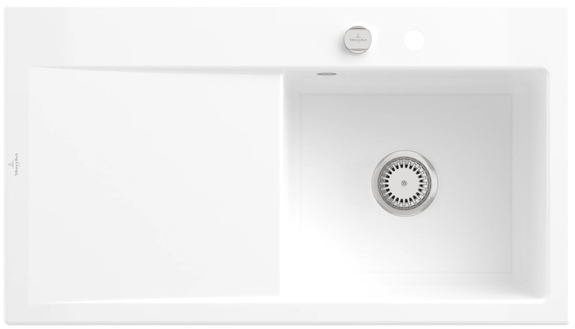 Villeroy & Boch Einbauspüle Subway Style 50 335102, 900 x 510 mm, Keramik, Snow White CeramicPlus