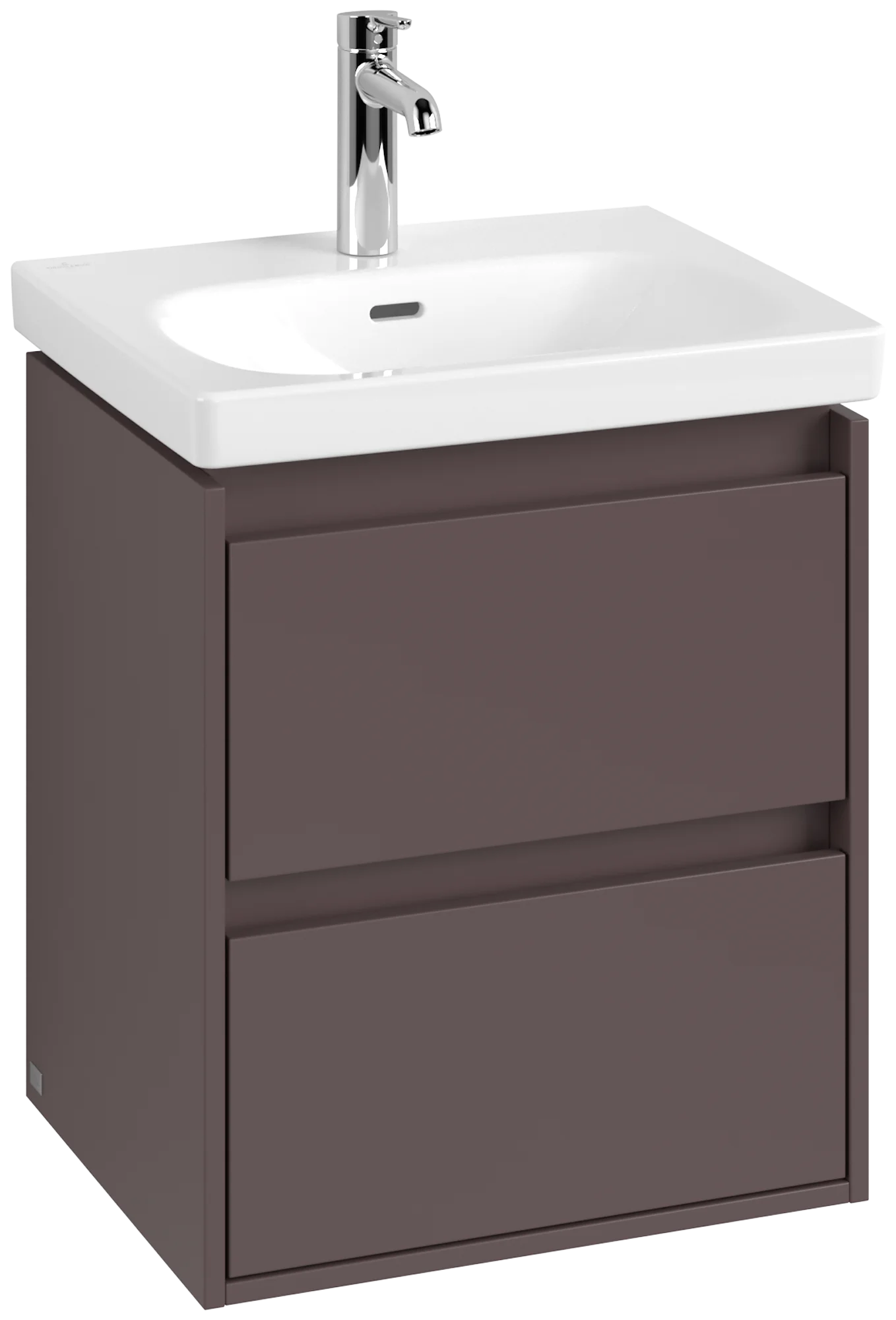 Villeroy & Boch Waschbeckenunterschrank Skyla, eckig, Dark Berry, 596 mm Höhe, 522x424 mm, mit SoftClosing und 2 Auszügen Villeroy & Boch Waschbeckenunterschrank Skyla, eckig, Dark Berry, 596 mm Höhe, 522x424 mm, mit SoftClosing und 2 Auszügen