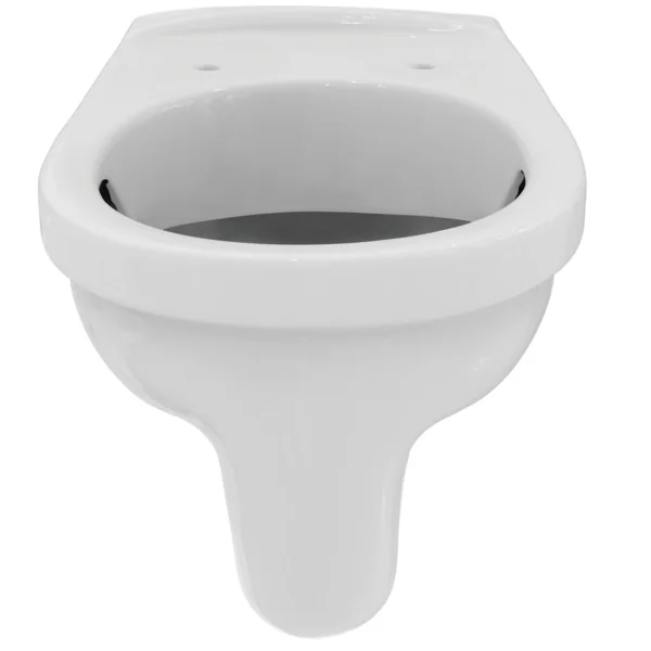 Ideal Standard Eurovit Wandflachspül-WC spülrandlos, horizontaler Ablauf, weiß
