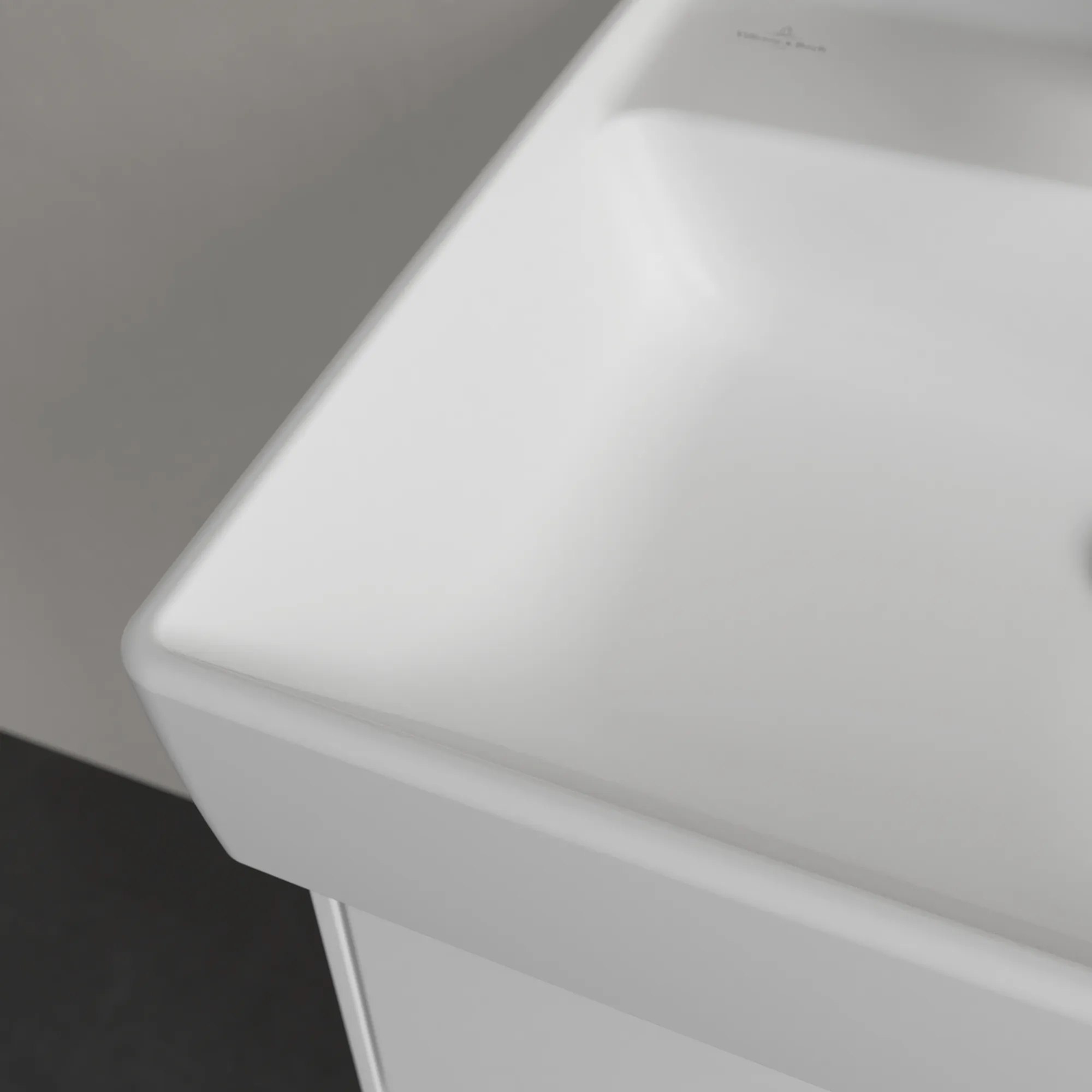 Villeroy & Boch Handwaschbecken Collaro, 500 x 400 x 150 mm, Stone White CeramicPlus, Rechteck, TitanCeram, mit Überlauf