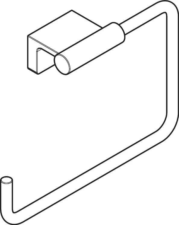 AddStoris S Handtuchring, Chrom