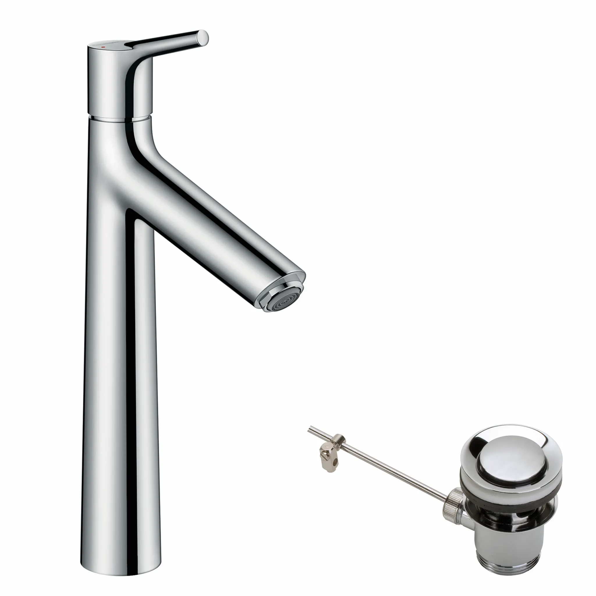 Hansgrohe Talis S Einhebel-Waschtischmischer 190 mit Zugstangen-Ablaufgarnitur, Chrom Hansgrohe Talis S Einhebel-Waschtischmischer 190 mit Zugstangen-Ablaufgarnitur, Chrom