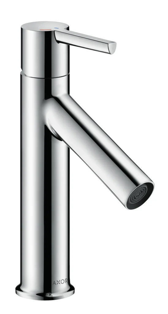 Hansgrohe AXOR Starck Einhebel-Waschtischmischer 100 CoolStart, Chrom, Ausladung 103 mm, Auslaufhöhe 95 mm, Hebelgriff, Normalstrahl, max. Durchfluss 3,5 l/min