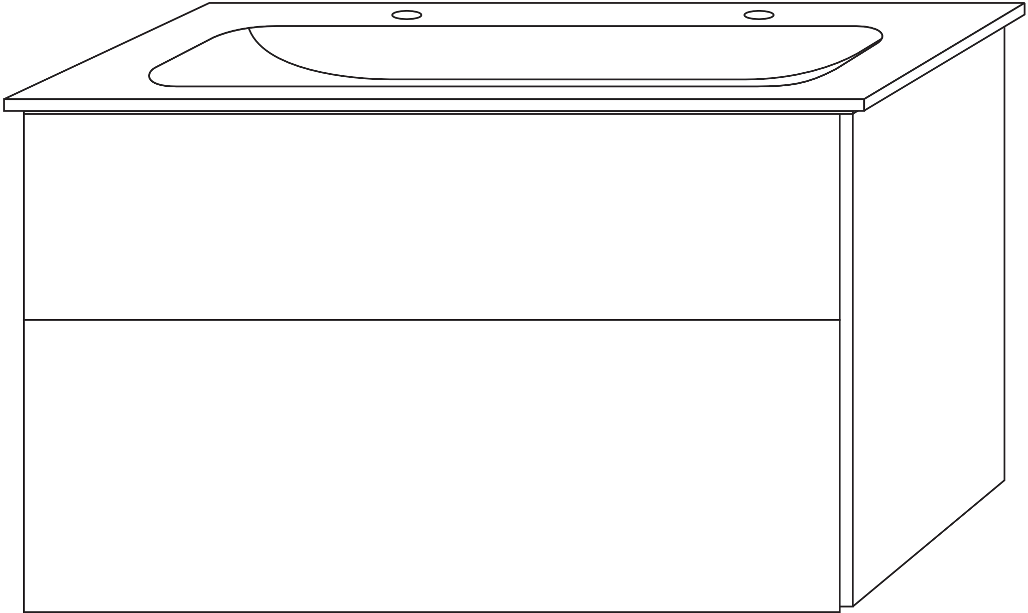Sanipa Keramik-Waschtisch-Waschtischunterschrank mit Waschtischunterschrank „3way“ 990 × 582 × 497 mm in Weiß-Soft, mit Hahnlochbohrung, Becken mittig Sanipa Keramik-Waschtisch-Waschtischunterschrank mit Waschtischunterschrank „3way“ 990 × 582 × 497 mm in Weiß-Soft, mit Hahnlochbohrung, Becken mittig