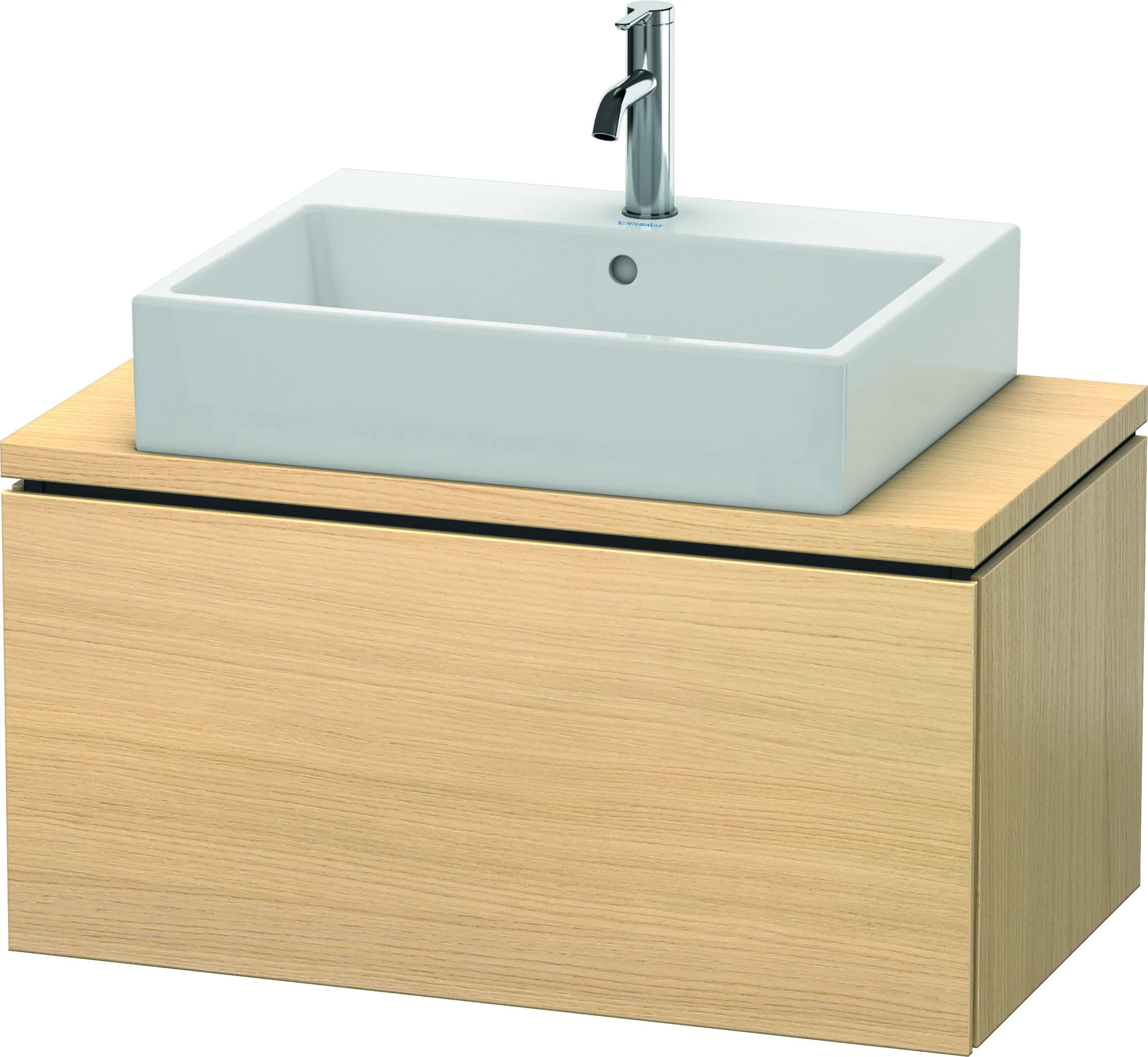 Duravit Waschtischunterschrank wandhängend „L-Cube“ 82 × 40 × 47,7 cm Mediterrane Eiche